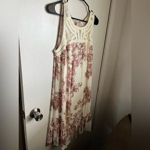 Pink and Cream Sundress